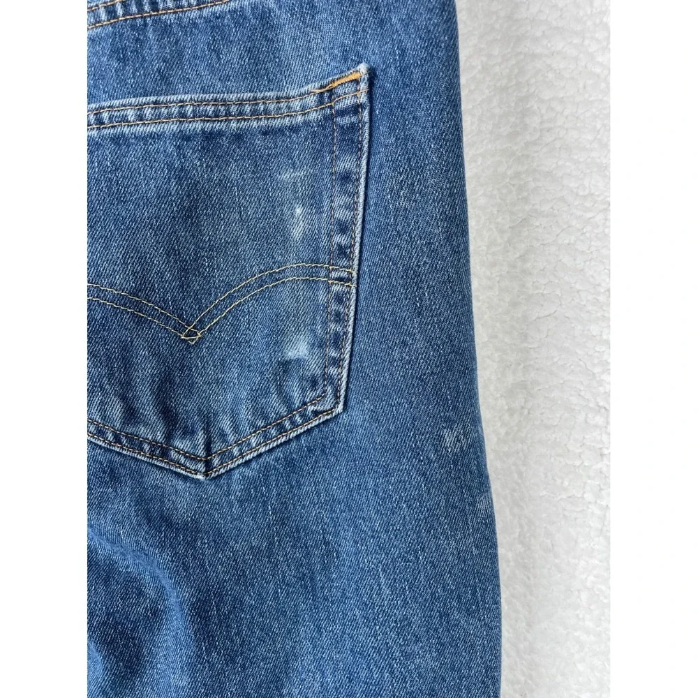 Levis 550 Relaxed Fit‎ Jeans Mens 40x30 Blue Medium Wash Denim Cotton Thrashed